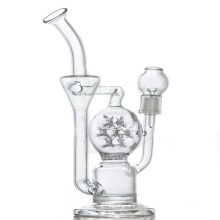 Pipe d&#39;eau suisse Perc Recycler pour fumée avec nid d&#39;abeille (ES-GB-082)